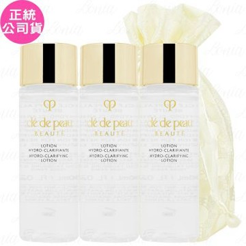Cle de Peau Beaute 肌膚之鑰 精萃光采淨透保濕露(30ml)*3旅行袋組(公司貨)
