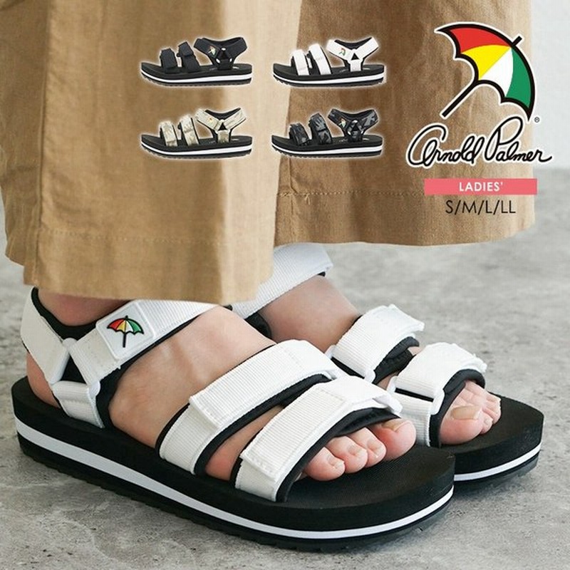 アーノルドパーマー サンダル レディース 軽量 歩きやすい スポーツサンダル ジュニア 女の子 スポサン ブラック 黒 白 ホワイト ベージュ ネイビー 5409 通販 Lineポイント最大0 5 Get Lineショッピング