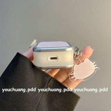 💖台灣寄出 新品上新💖【店鋪熱銷】簡約卡通線條小狗小貓airpodspro2保護套蘋果3/4代藍牙耳機殼可愛
