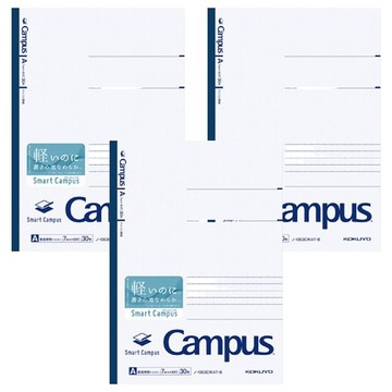 KOKUYO 國譽 Campus 輕量筆記本B5點線A 4925  藍色  3本