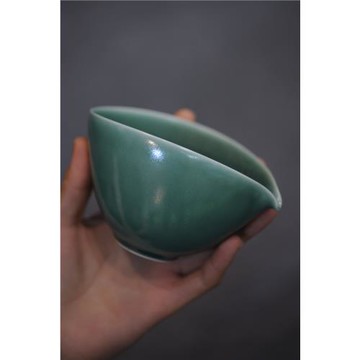 鄭家小口長沙窯 銅綠窯變釉色綠野易觀賞茶湯適手公杯公道杯
