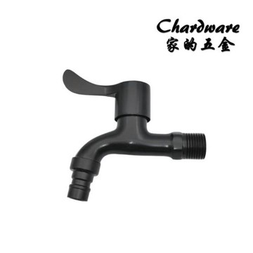 【家的五金】304不銹鋼霧黑水嘴 / 長栓.戶外水龍頭.洗衣機專用龍頭.不鏽鋼長栓.牆壁水龍頭.單冷水.4分.入牆式龍頭