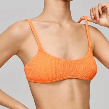 ornoir.co 橘色背心款比基尼泳装上衣 - S