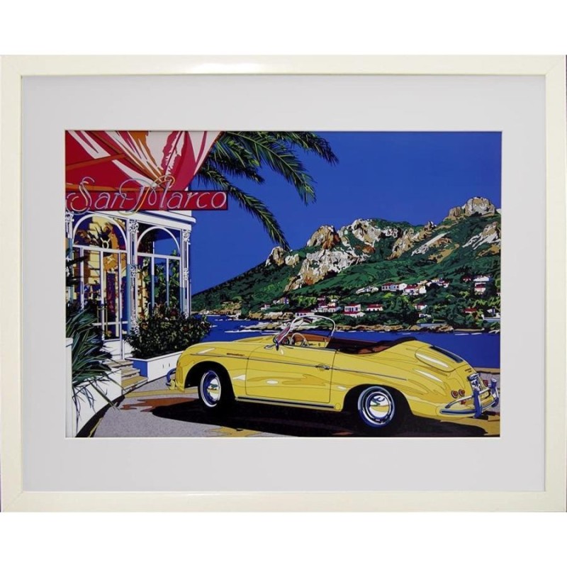 鈴木英人 絵画 現代アート 絵 インテリア コートダジュールの小高い丘