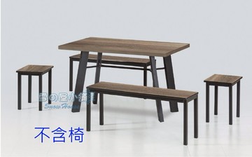 ╭☆雪之屋居家生活館☆╯聖約翰餐桌(凡爾賽同色邊/黑砂)(木心板/美耐板面)R1127-07