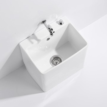 家用陽臺洗拖把池陶瓷加高拖布池衛生間墩布池大小號拖帕池水槽盆 b8031