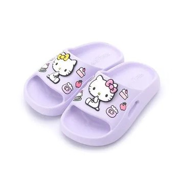 17 HELLO KITTY 甜點胖胖拖鞋 紫 中大童鞋
