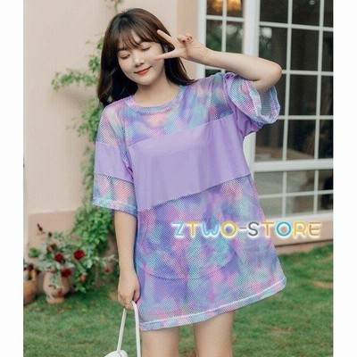 水着 レディース タンキニ水着 3点 大きいサイズ 3l 4l 5l 6l 韓国 カバーアップ Tシャツ 露出少なめ 黒 セパレート水着 通販 Lineポイント最大get Lineショッピング