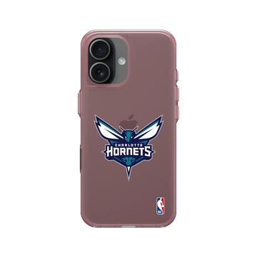 iPhone 17 Clear (相機按鈕) 晶醺玫 - NBA - Logo-夏洛特黃蜂 Charlotte Hornets