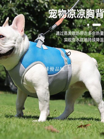 【全球優品匯】寵物涼涼衣 背心式寵物清涼衣夏季透氣寵物衣服牽引背心胸背帶