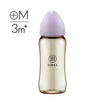 Simba小獅王辛巴蘊蜜鉑金PPSU寬口防脹氣奶瓶360ml(十字SW6133紫芙) 420元