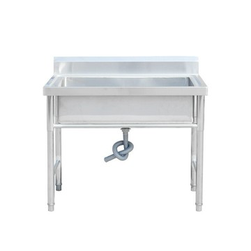 不銹鋼水池 長單槽水池商用長條水槽長條洗手池不銹鋼通槽水池[DD160109]