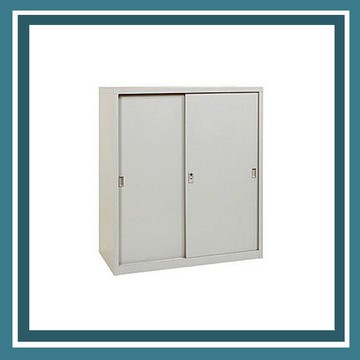 【必購網OA辦公傢俱】 US-3 鋼製拉門活動三層式 資料文件檔案櫃