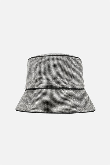 KARA crystal mesh bucket hat Woman