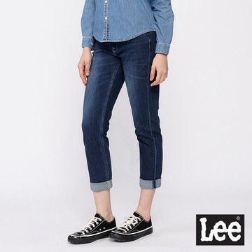 Lee 401 四面彈中腰合身小直筒牛仔褲 女 中藍 Modern LL19025944U