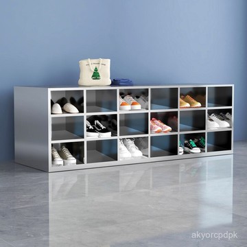 宅配免運 廠家直銷 🚚 304不銹鋼鞋櫃無塵車間加厚更鞋凳實驗室食品廠藥品廠換鞋櫃帶門 ST25