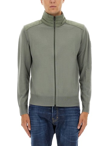 belstaff "kelby" cardigan with zipper