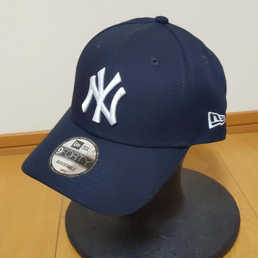 ネイビーキャップ サイズ調整可能 9TWENTY MLB Buckle ニューヨーク・ヤンキース ミニロゴ
