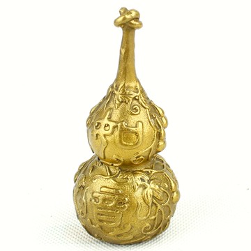 現貨 銅工藝品 銅吉祥葫蘆 風水吉祥物擺件