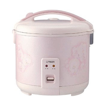 TIGER 虎牌 6人份傳統機械式電子鍋 JNP-1000 操作簡單 附飯匙量杯  粉紅色