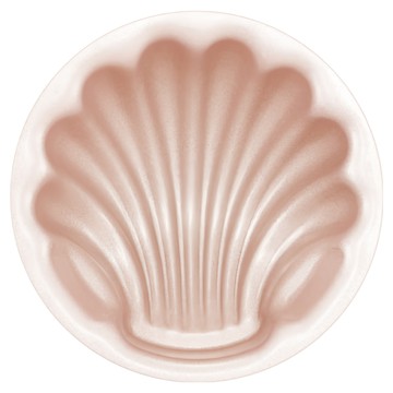 CHEFMADE 學廚 日式貝殼蛋糕模 WK9910 香檳金  7.3 x 3.2cm  1個