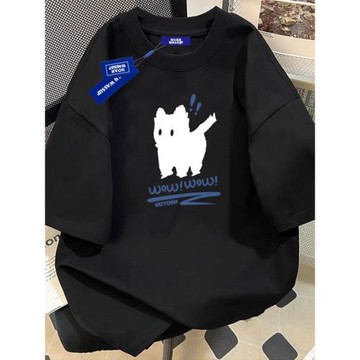 100%純棉重磅280克2025新款夏季短袖T恤男正肩潮牌寬松情侶裝半袖