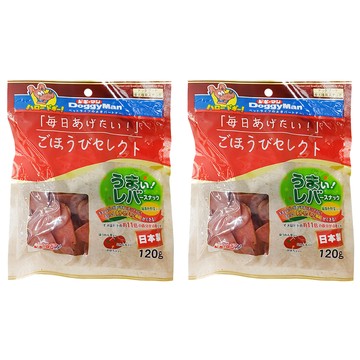 DoggyMan 多格漫 日式切片經濟包 82181 2個月以上小型犬適用  雞肝 + 野菜  120g  2包