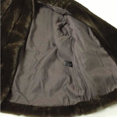 6 ROKU BEAUTY&YOUTH UNITED ARROWS ロク ビューティーアンドユース ユナイテッドアローズ FAKE MINK FUR COAT フェイクミンクファーコート 8625-151-0092 36 ダークブラウン アウター【6 ROKU BEAUTY&YOUTH UNITED ARROWS】