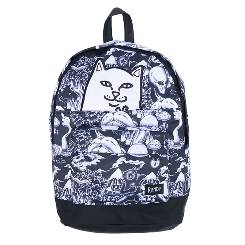 RIPNDIP (リップンディップ) リュック バックパック カバン Dark Twisted Fantasy Backpack  Black/White | LINEブランドカタログ