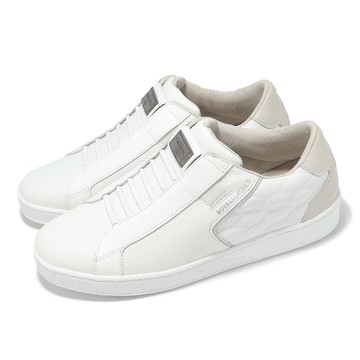 休閒鞋 Adelaide Lux 男鞋 白 真皮 獨家彈力帶 回彈 經典 002753008