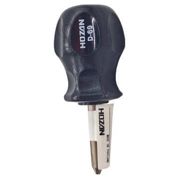 HOZAN 日本寶山 D-69 短十字螺絲起子 全長83mm 起子頭⊕No.2  1支