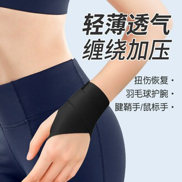 日本薄款護腕防扭傷腱鞘護手腕男女鼠標手健身羽毛球籃球手腕套