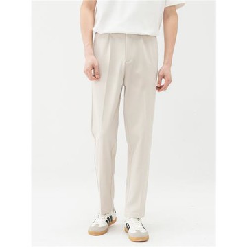 九六致原創280g斜紋西褲男夏季薄款抗皺高級感直筒垂墜錐形褲褲子