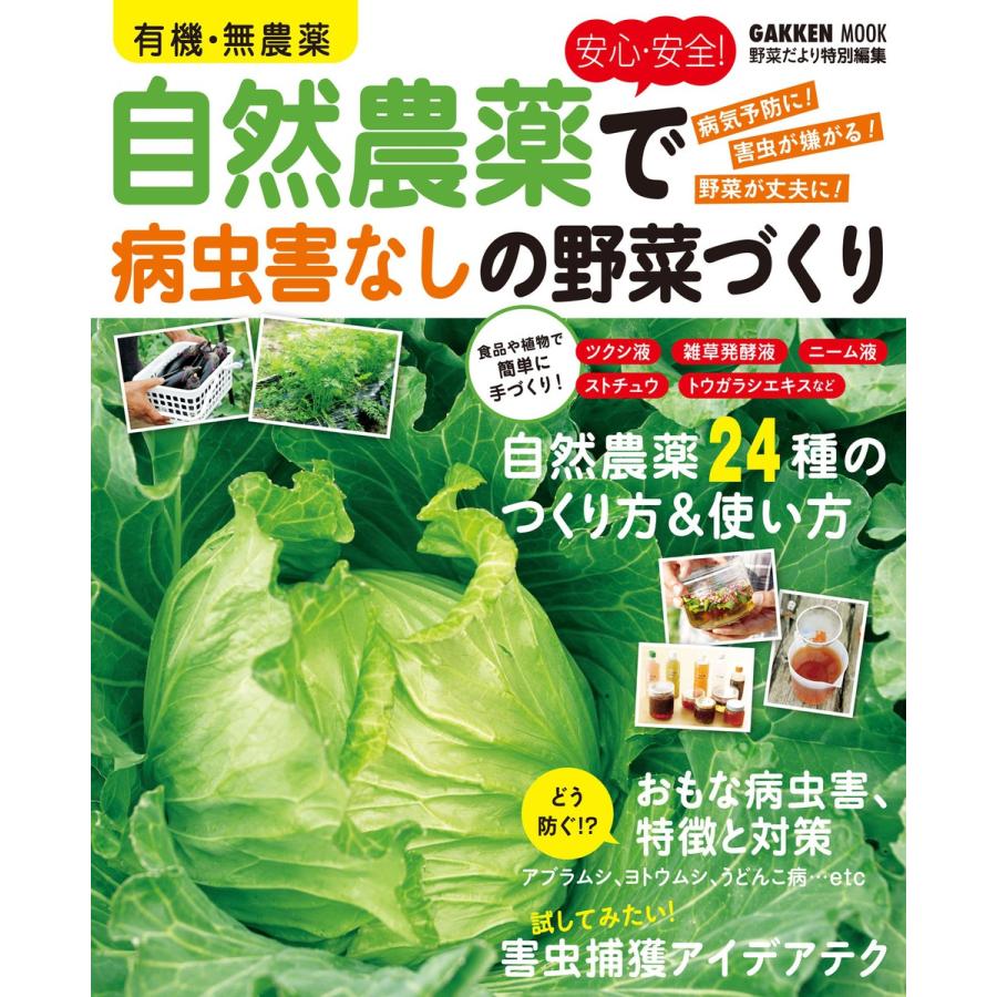 有機・無農薬 安心・安全 自然農薬で病虫害なしの野菜づくり