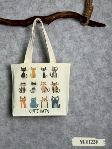 動物園級的可愛♡ CUTE DOGS & CATS 插畫托特袋