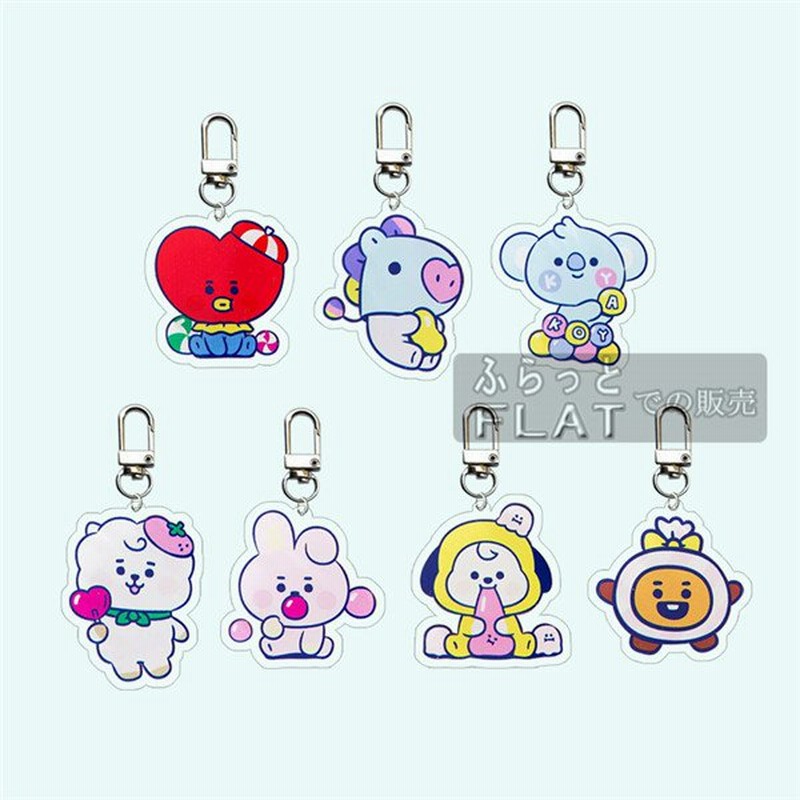 Bts アクリルキーホルダー 7点セット 可愛い フック付き おしゃれ アクセサリー スマートキー 小物 飾り Bt 21 キーリング 防弾少年団 キャラクター 人気 韓流 通販 Lineポイント最大get Lineショッピング