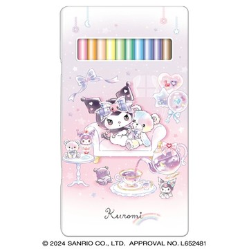 小禮堂 Sanrio 三麗鷗 酷洛米 12色色鉛筆組 (粉紫獨角獸款)