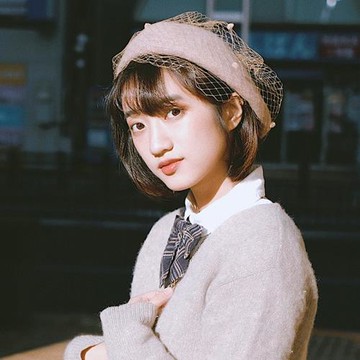 優選款純色網紗貝雷帽日本日韓秋冬復古日系毛呢保暖