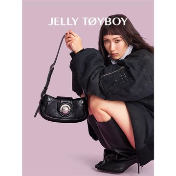 (免運)【吳謹言同款】JTB月球包.春夏女包新款時尚機車斜挎包單肩腋下包