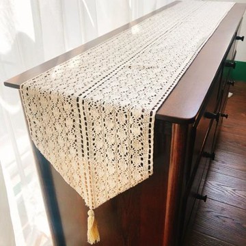 瑋美式鄉村布藝鏤空桌旗床旗餐桌茶幾鞋柜斗柜電視柜防塵拍攝瑋瓏