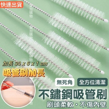 【台灣】隔日到貨 吸管刷 加長吸管清潔刷 吸管刷加長 不鏽鋼吸管刷 環保吸管刷 304不銹鋼