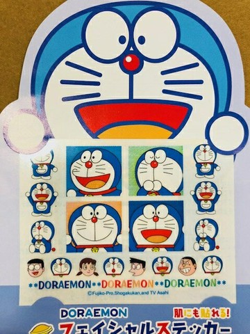 【震撼精品百貨】Doraemon 哆啦A夢 Doraemon紋身貼紙-4格 震撼日式精品百貨