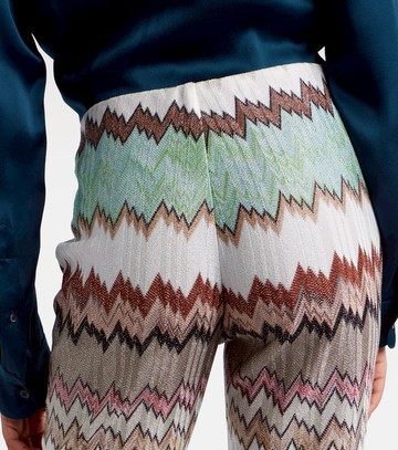 Missoni Zigzag lamé cropped straight pants