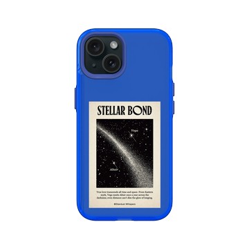 iPhone 15 Clear 激光藍 - Valentine's Day Collection - 織女星與牛郎星：穿越時空的抱擁