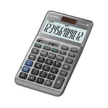 CASIO卡西歐-12位數雙電源稅率商用計算機/JF-120FM