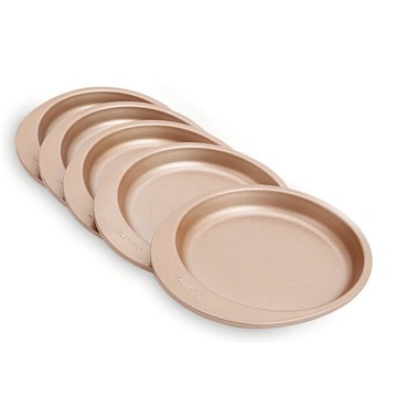 CHEFMADE 學廚 6吋 圓型彩虹蛋糕盤 5件套裝 (15.4cm)  18.6 x 16.6 x 1.9cm  1組