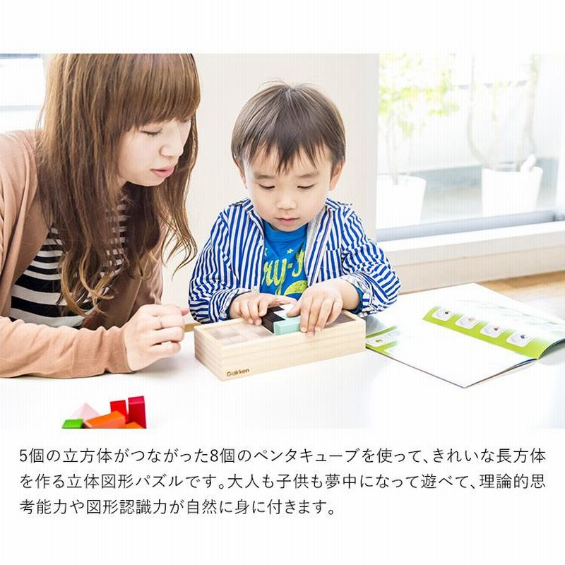 学研 頭のよくなるペンタキューブ 知育玩具 4歳 5歳 6歳 パズル