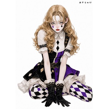 【6 月新款】07-135-0017 人物貼紙 馬戲團風格