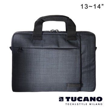 TUCANO SVOLTA 13-14吋都會風尚手提側背包- 黑