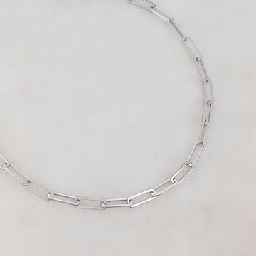 ikita Paris 長方圓角銀項鍊